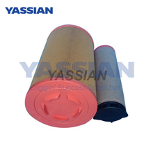 Micron Folded Paper 2567902 2567903 Excavator Fuel Filters