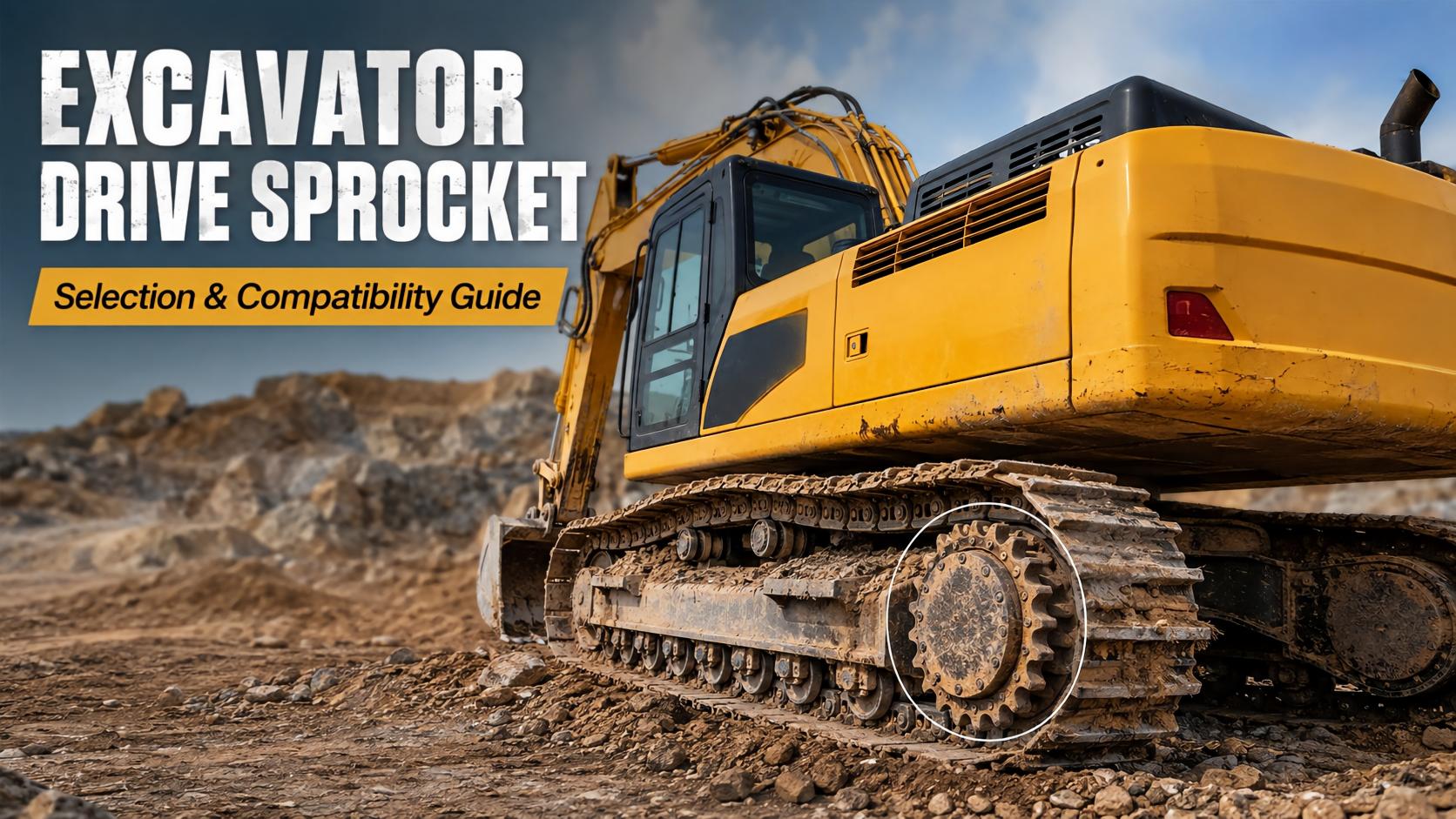 Excavator drive sprocket selection guide for crawler excavators