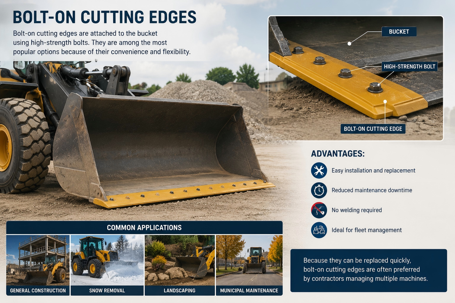 Bolt-On Cutting Edges